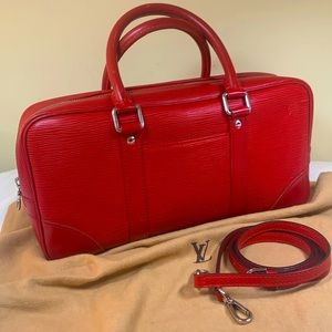 Louis Vuitton Epi Red Vivienne Long MM, BA0075 France COA